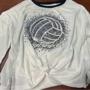Justice Glittery Volleyball Shirt size 12-Wonderful Condition!